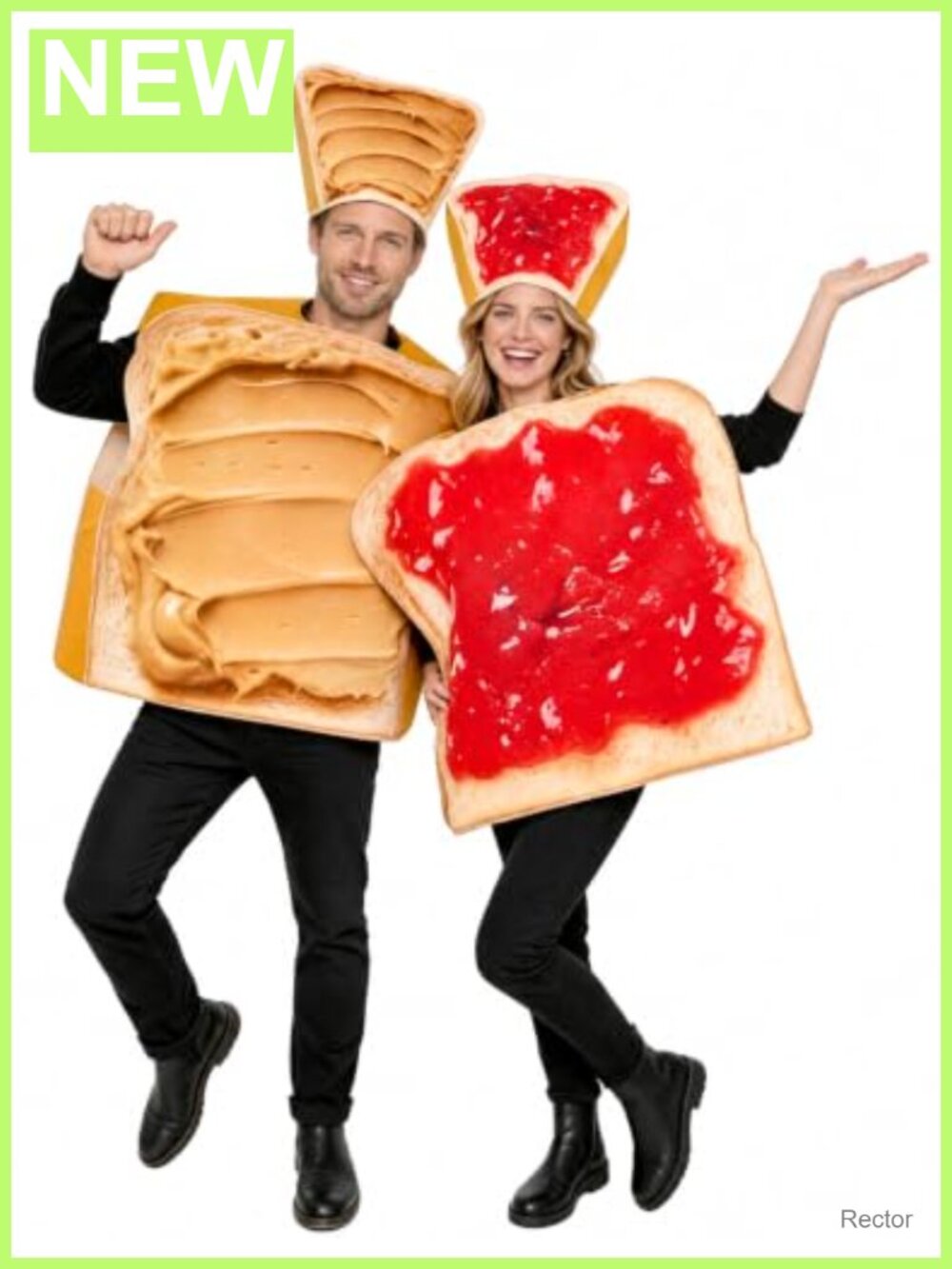 Peanut Butter Jelly Couples Halloween Costume Adult Pull-On Tunic Set
